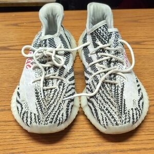 Adidas Yeezys Black and White Sneakers